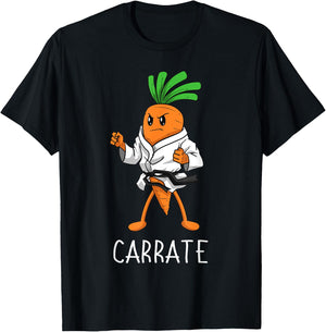 Carrate Karate Carrot Student Teacher Trainee Trainor Small T-Shirt - T-Shirt | Black