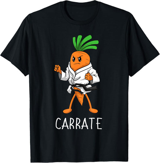 Carrate Karate Carrot Student Teacher Trainee Trainor Small T-Shirt - T-Shirt | Black