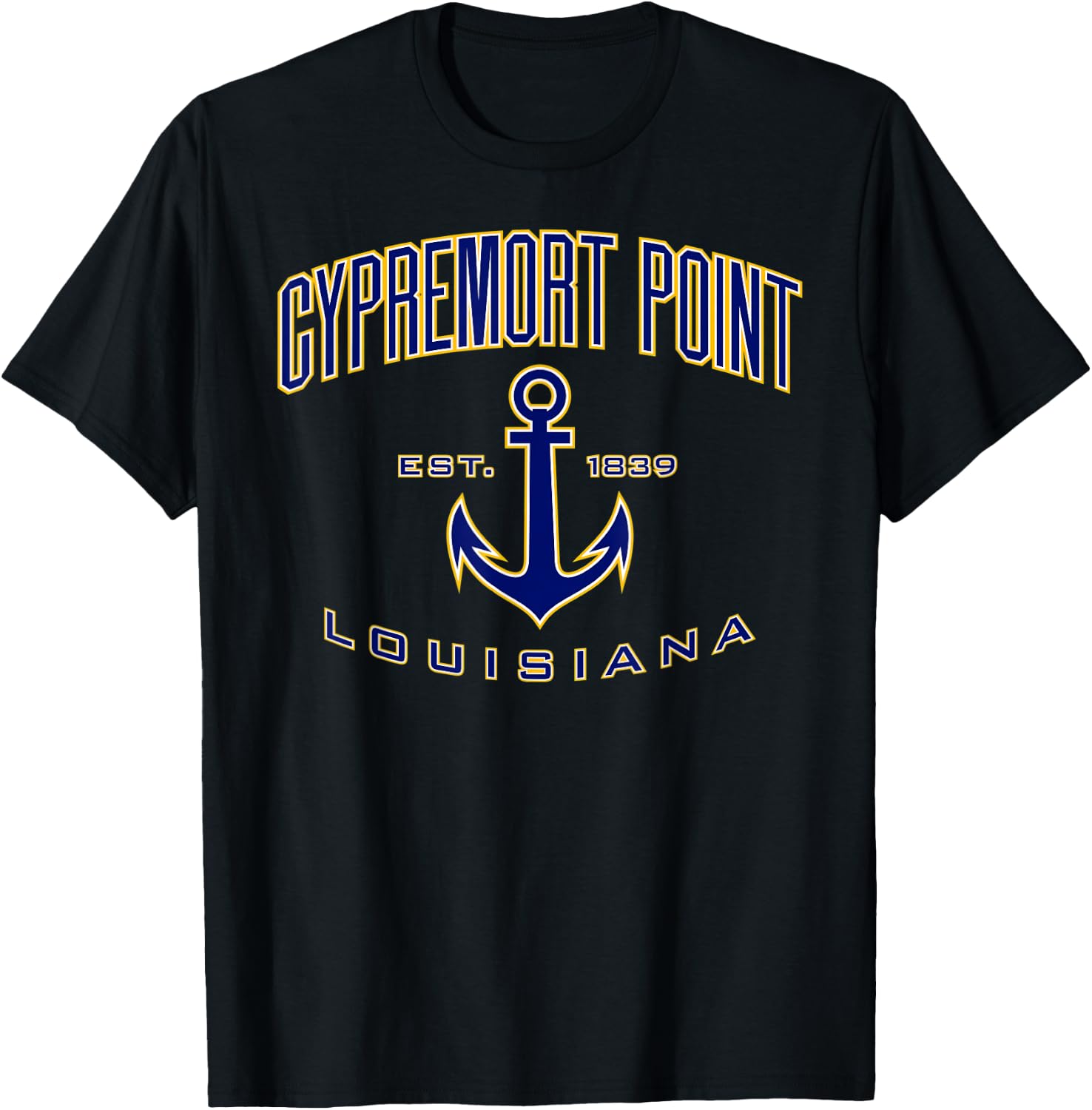 Cypremort Point LA T-Shirt - T-Shirt | Black
