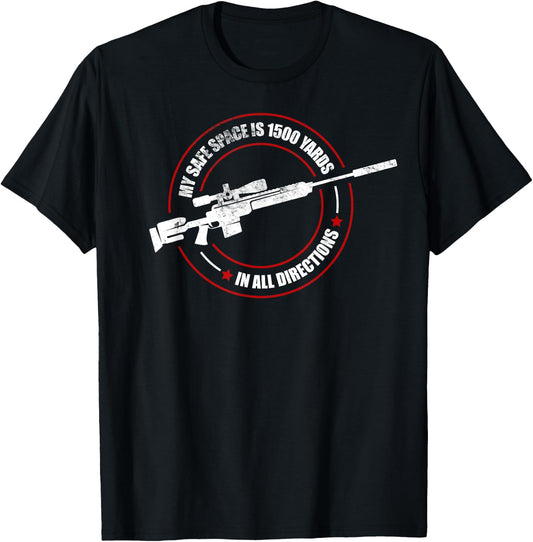 Vintage Armed Forces Military Funny Saying Veteran Sniper T-Shirt - T-Shirt | Black