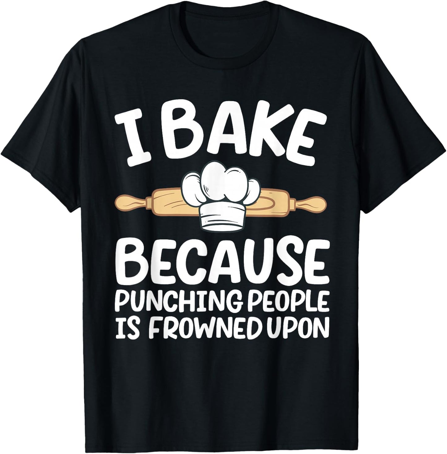 Funny Baking Design Women Pastry Chef Baking Baker T-Shirt - T-Shirt | Black