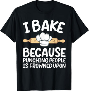 Funny Baking Design Women Pastry Chef Baking Baker T-Shirt - T-Shirt | Black