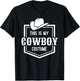 This is My Cowboy Costume Funny Lazy Country Western T-Shirt - T-Shirt | Black