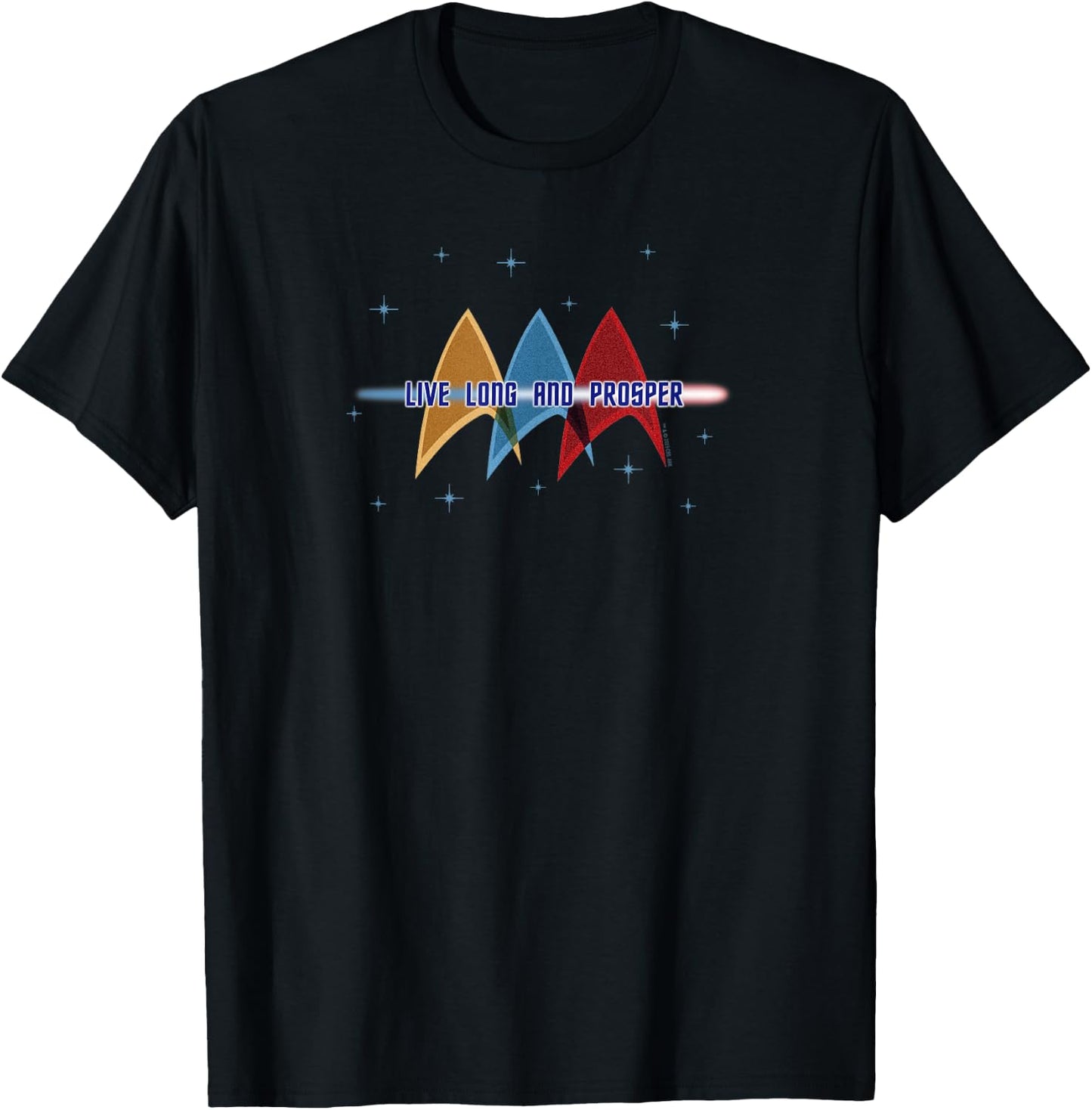 Star Trek: The Original Series Live Long and Prosper Deltas T-Shirt - T-Shirt | Black