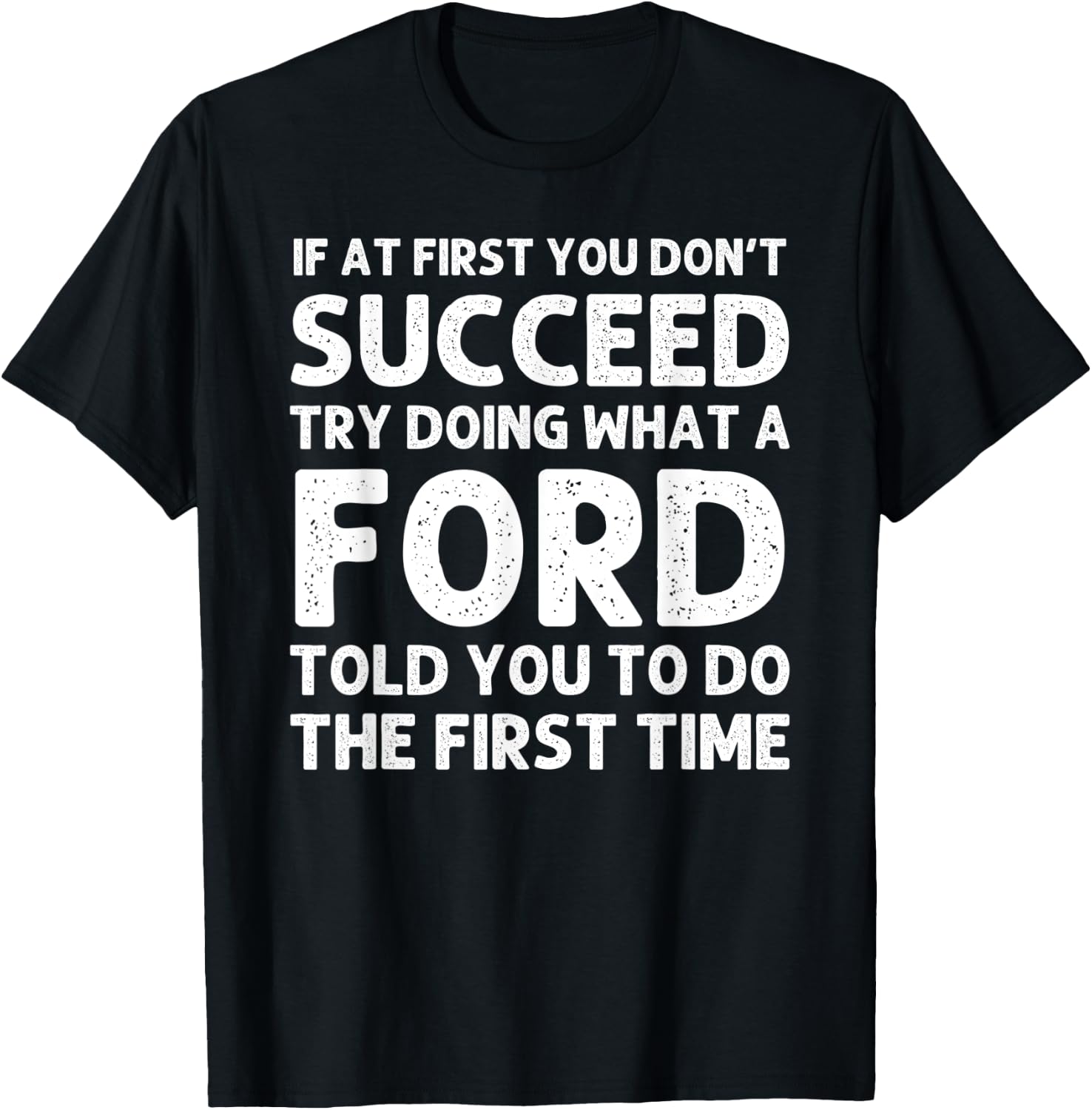 FORD Funny Surname Family Tree Birthday Reunion Idea T-Shirt - T-Shirt | Black