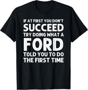 FORD Funny Surname Family Tree Birthday Reunion Idea T-Shirt - T-Shirt | Black