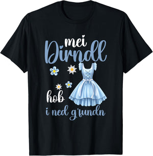 Oktoberfest | Mein Dirndl hob i ned gefunden Damen Trachten T-Shirt - T-Shirt | Black