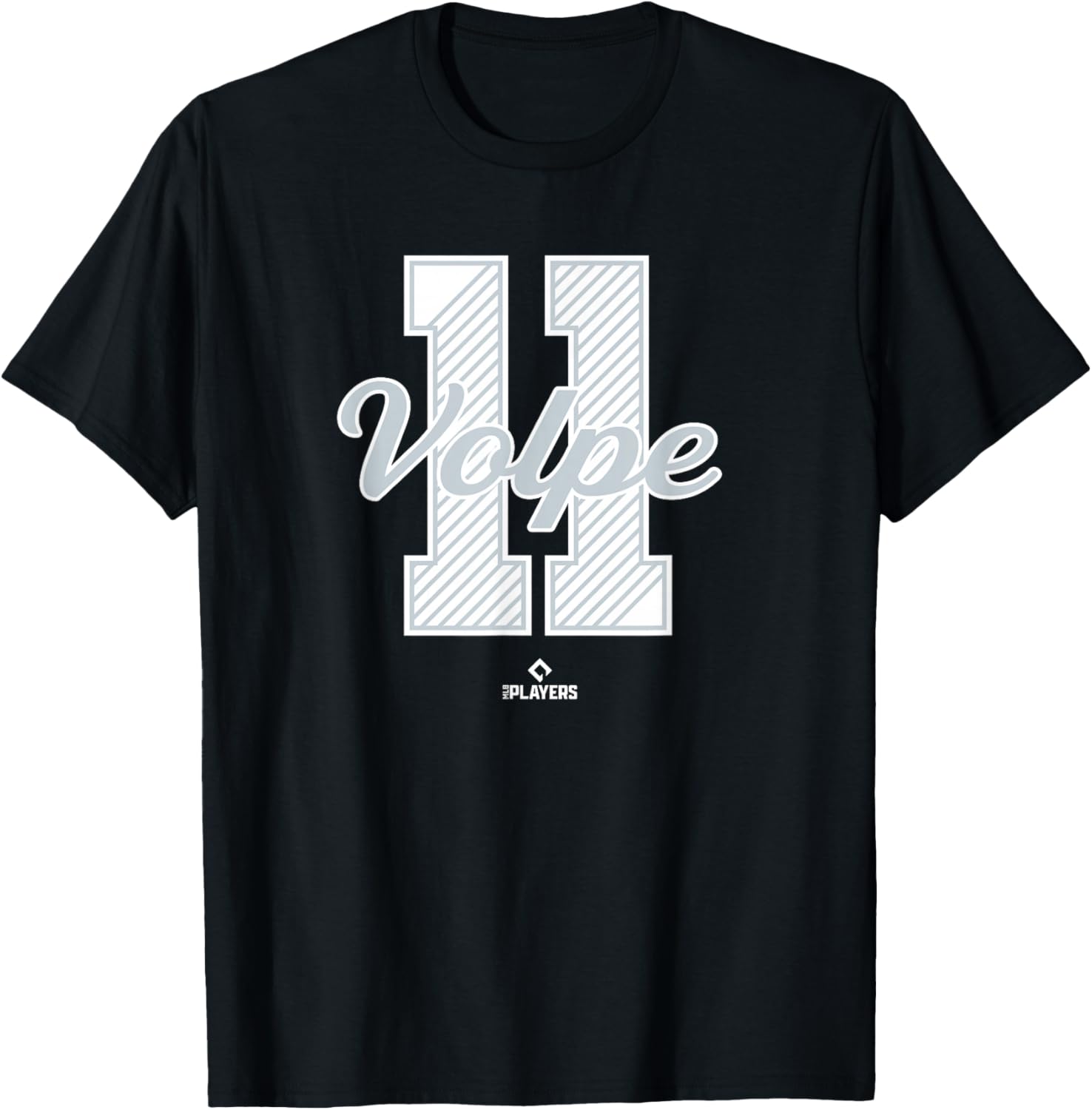 Anthony Volpe 11 New York MLBPA T-Shirt - T-Shirt | Black