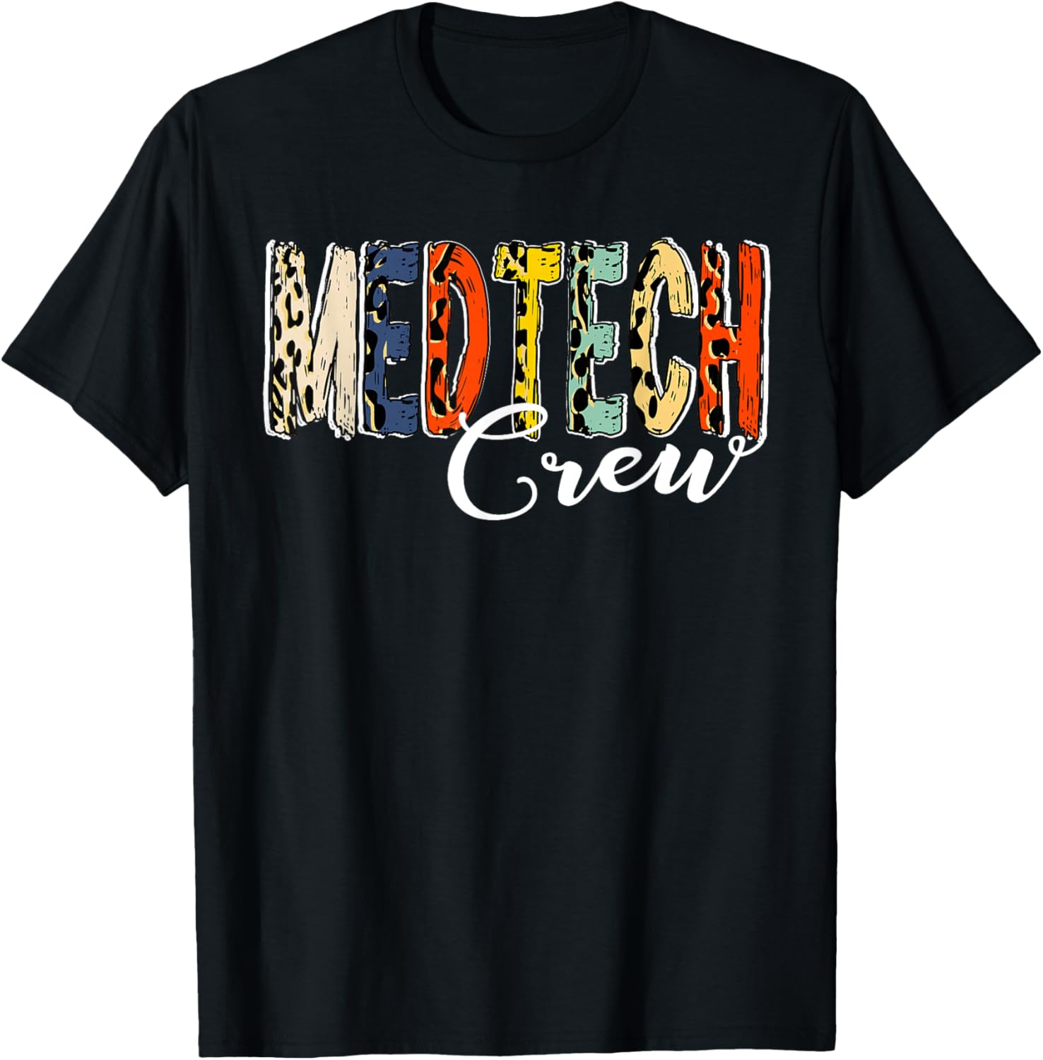 MedTech Crew T- Medical Technology Crew T Matching Clinic Cr T-Shirt - T-Shirt | Black