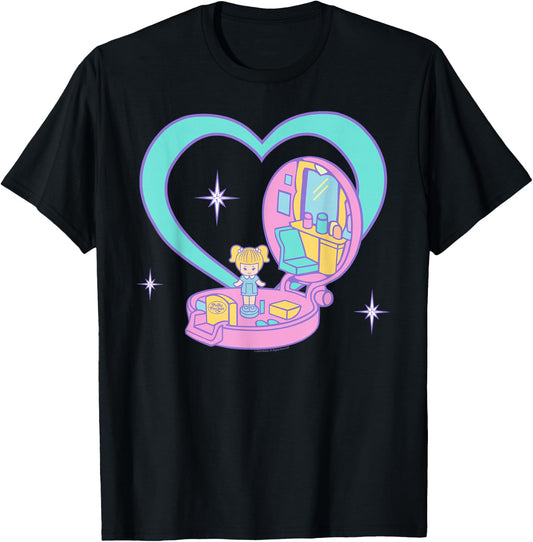 Polly Pocket Heart Case T-Shirt - T-Shirt | Black