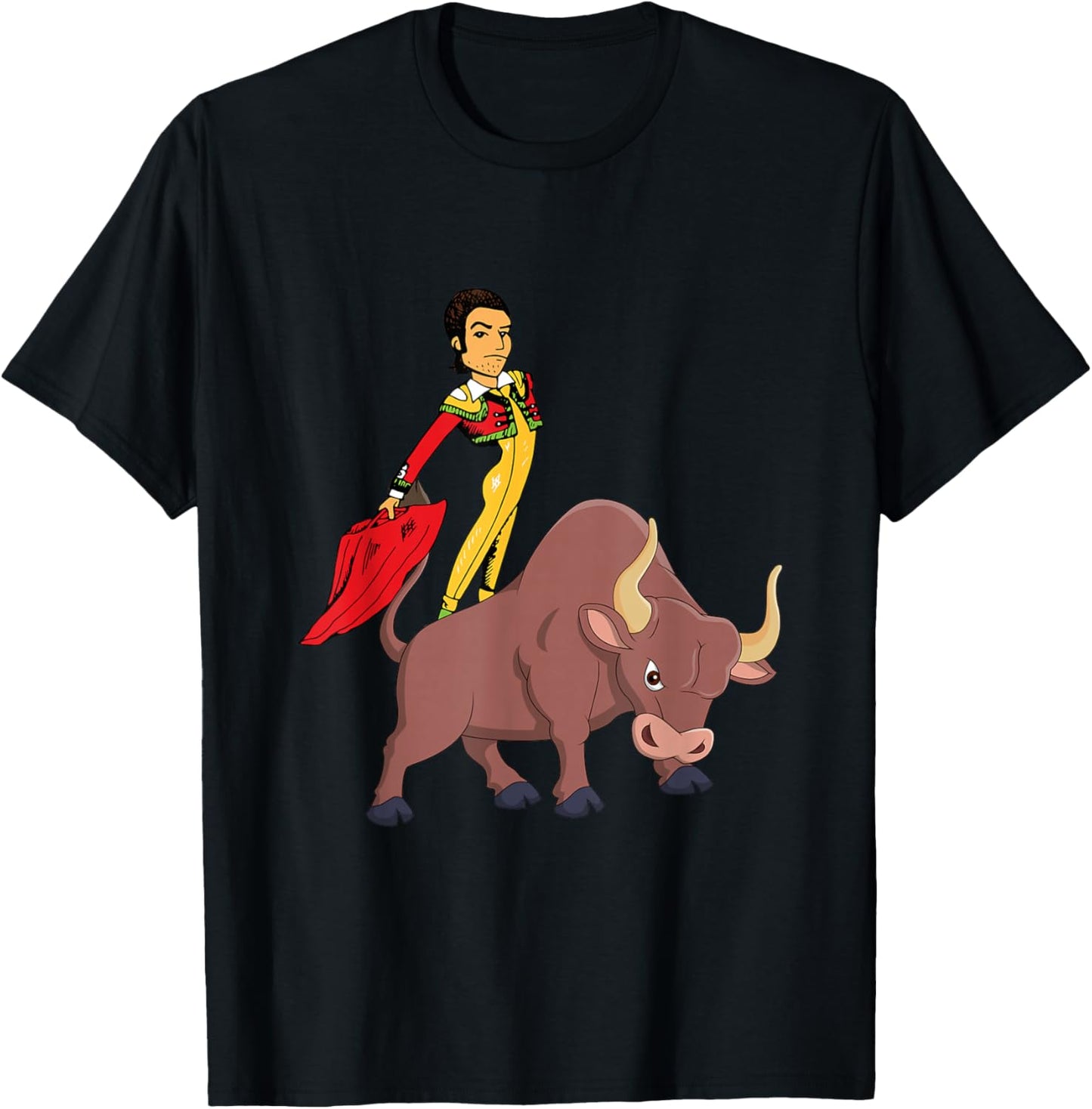 Bull Fighters, Funny Bull Fighting Lovers Costume T-Shirt - T-Shirt | Black