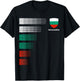 Bulgaria Flag Emblem Patriotic Bulgarian National Pride T-Shirt - T-Shirt | Black