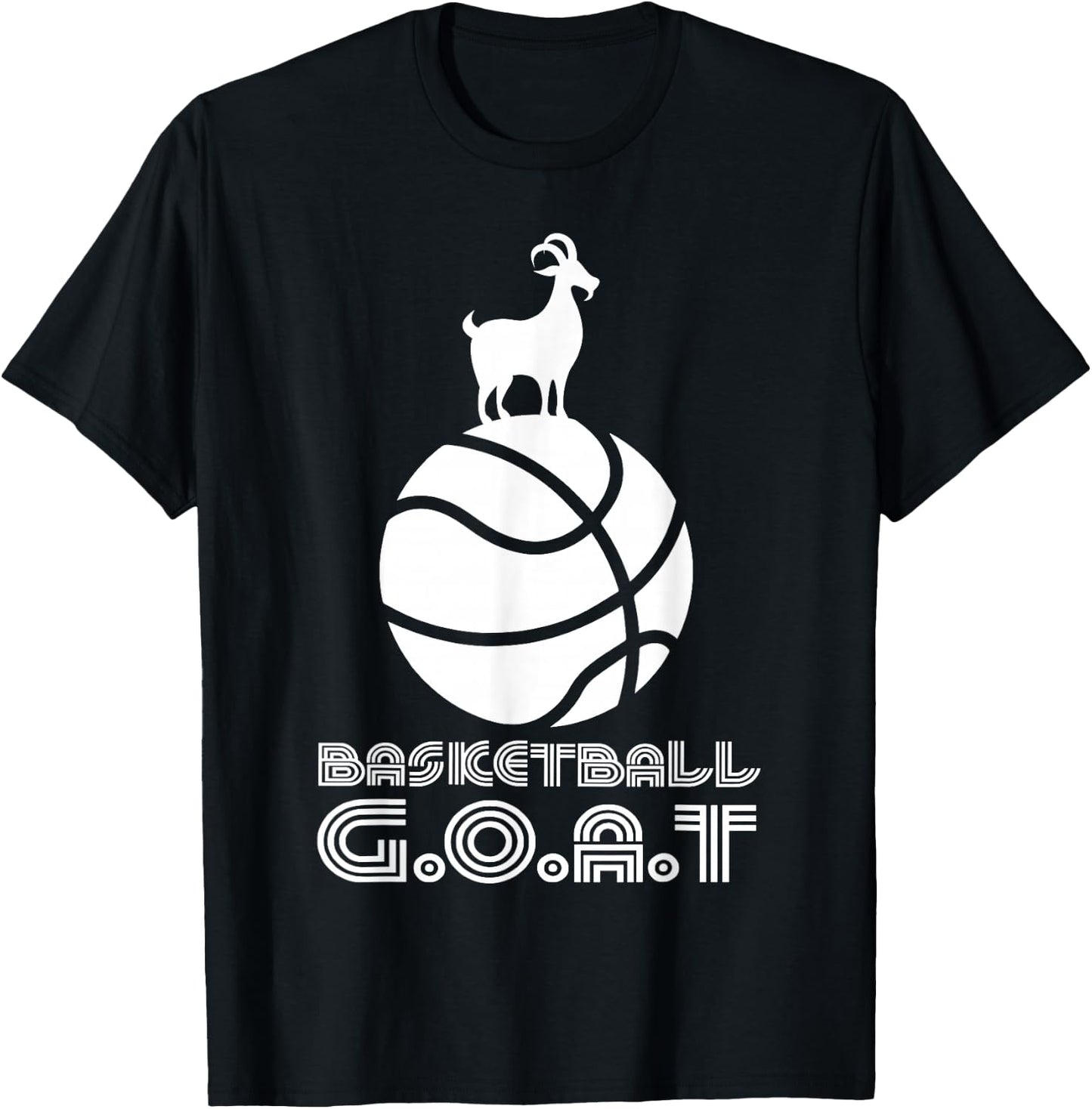 Funny Boys Basketball GOAT Kids Baller Youth Player Gift T-Shirt - T-Shirt | Black