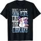 Librarian There's Snow Place Like The Library Christmas T-Shirt - T-Shirt | Black