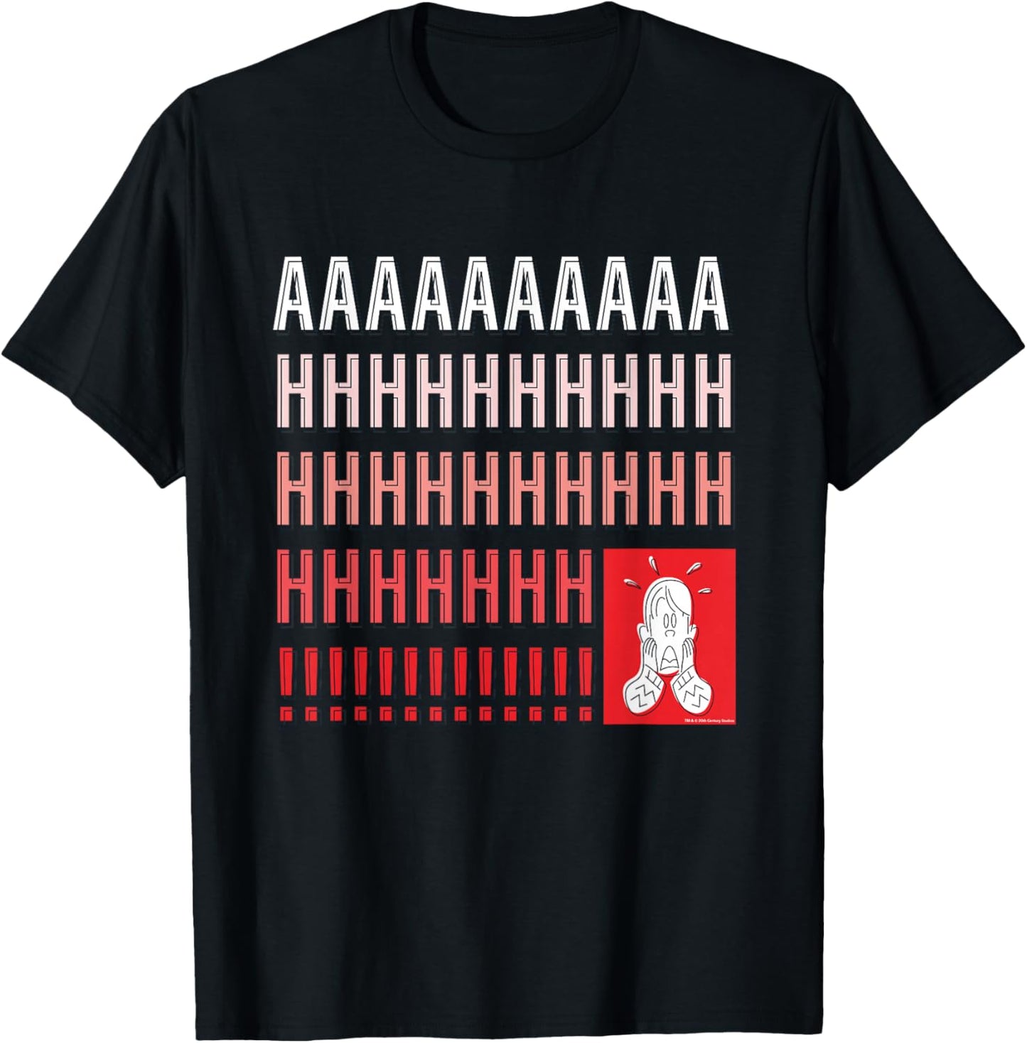 Home Alone Kevin McCallister “AAAAAHHHHHH!!!!!” Scream Funny T-Shirt - T-Shirt | Black