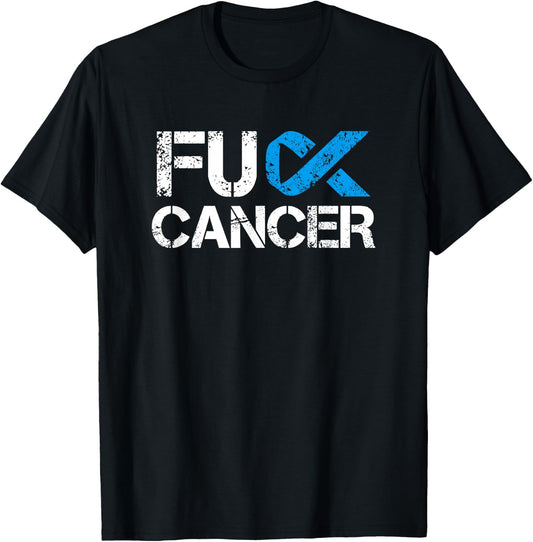 Fuck Cancer, Prostate Cancer Support Shirt T-Shirt - T-Shirt | Black