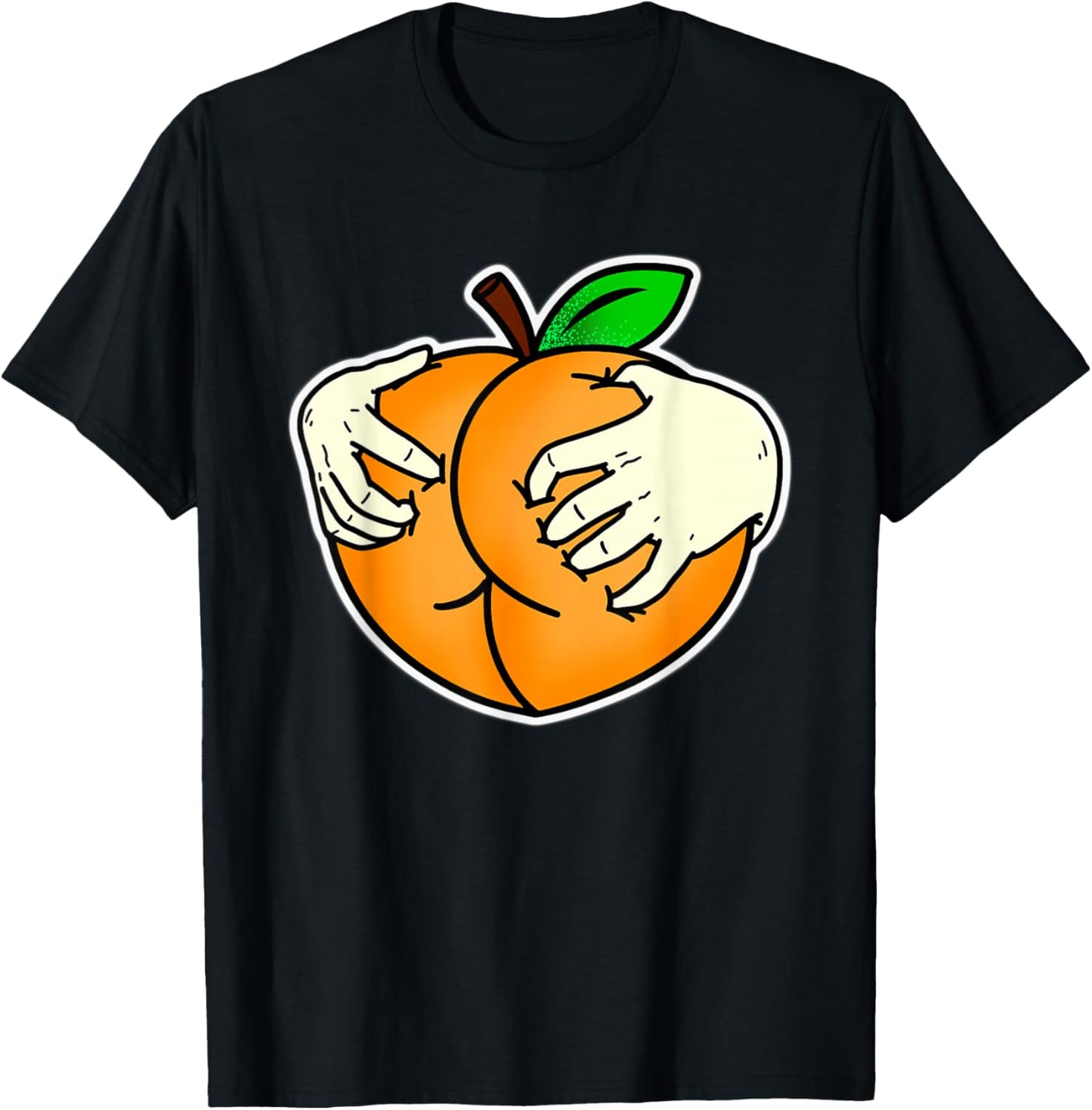 Peach Booty T-Shirt - T-Shirt | Black