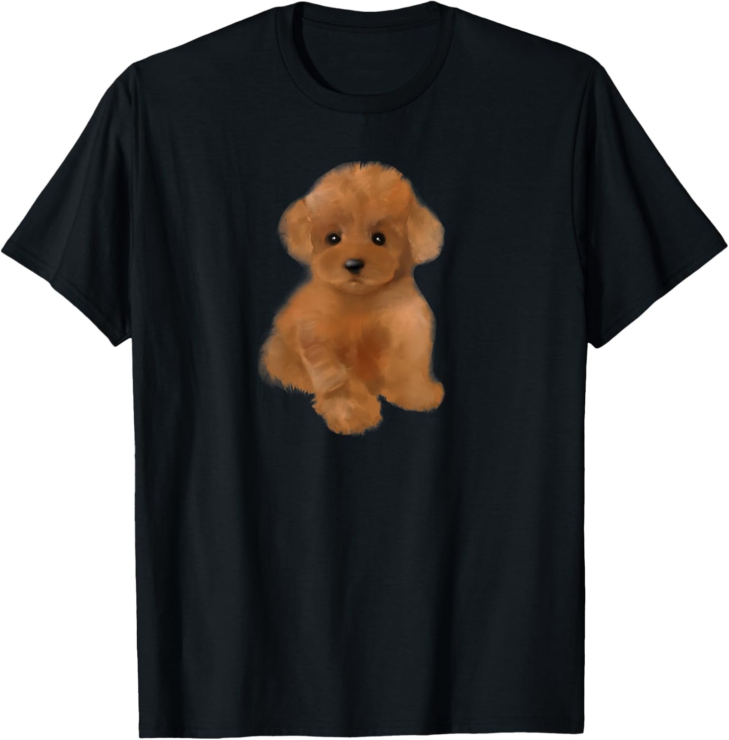 Toy poodle dog ,breed,mini poodle puppy Men Women Kids T-Shirt - T-Shirt | Black