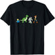 Disney Pixar Toy Story Toy Crossing Characters Group Shot T-Shirt - T-Shirt | Black
