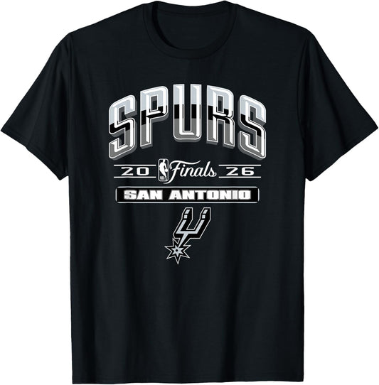 NBA 2026 Finals San Antonio Spurs Final Push T-Shirt - T-Shirt | Black