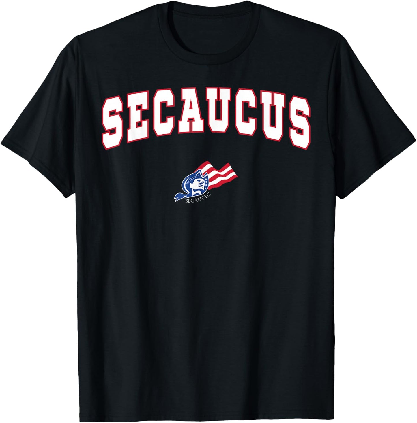 Secaucus High School Patriots T-Shirt - T-Shirt | Black