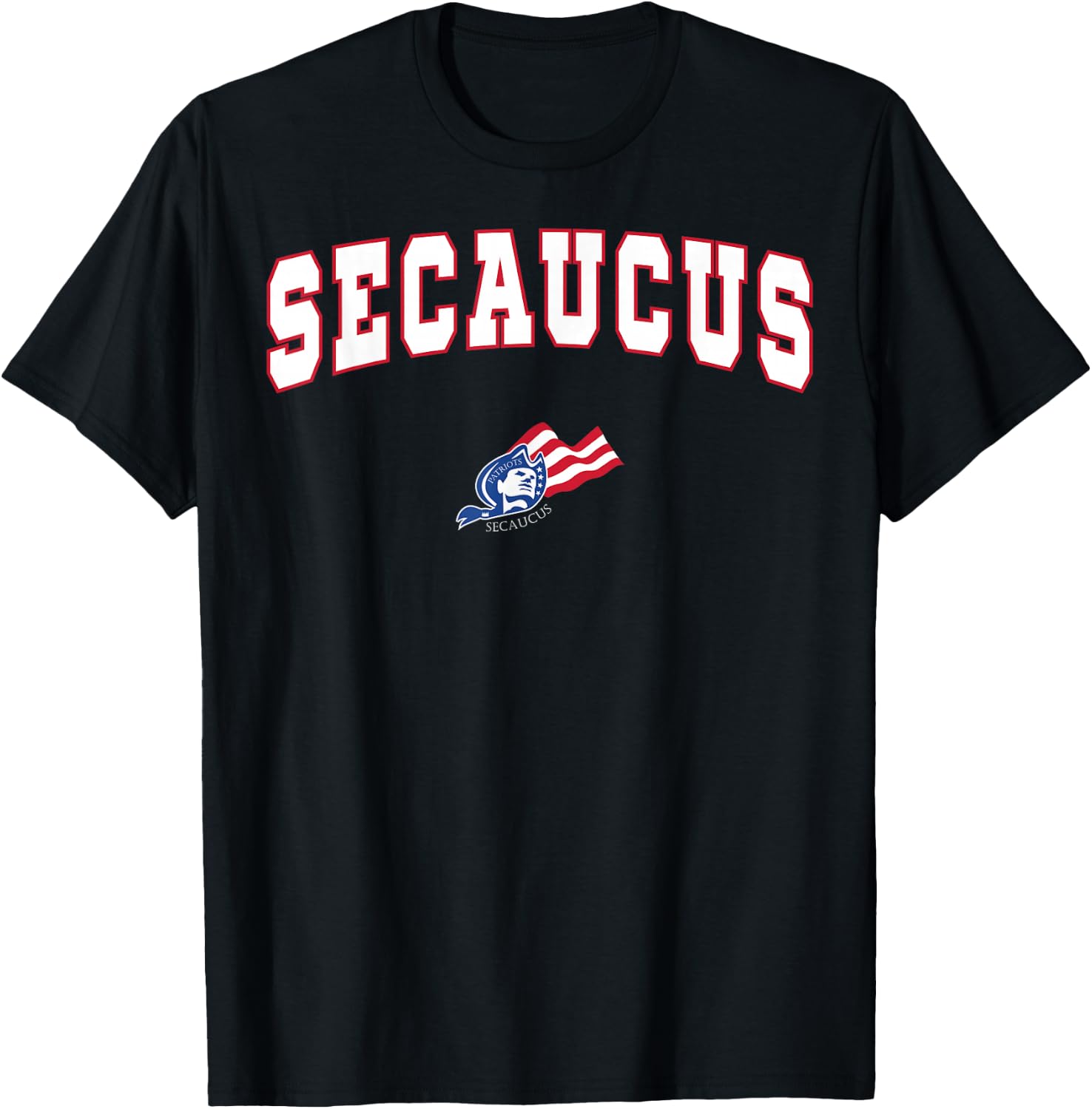 Secaucus High School Patriots T-Shirt - T-Shirt | Black