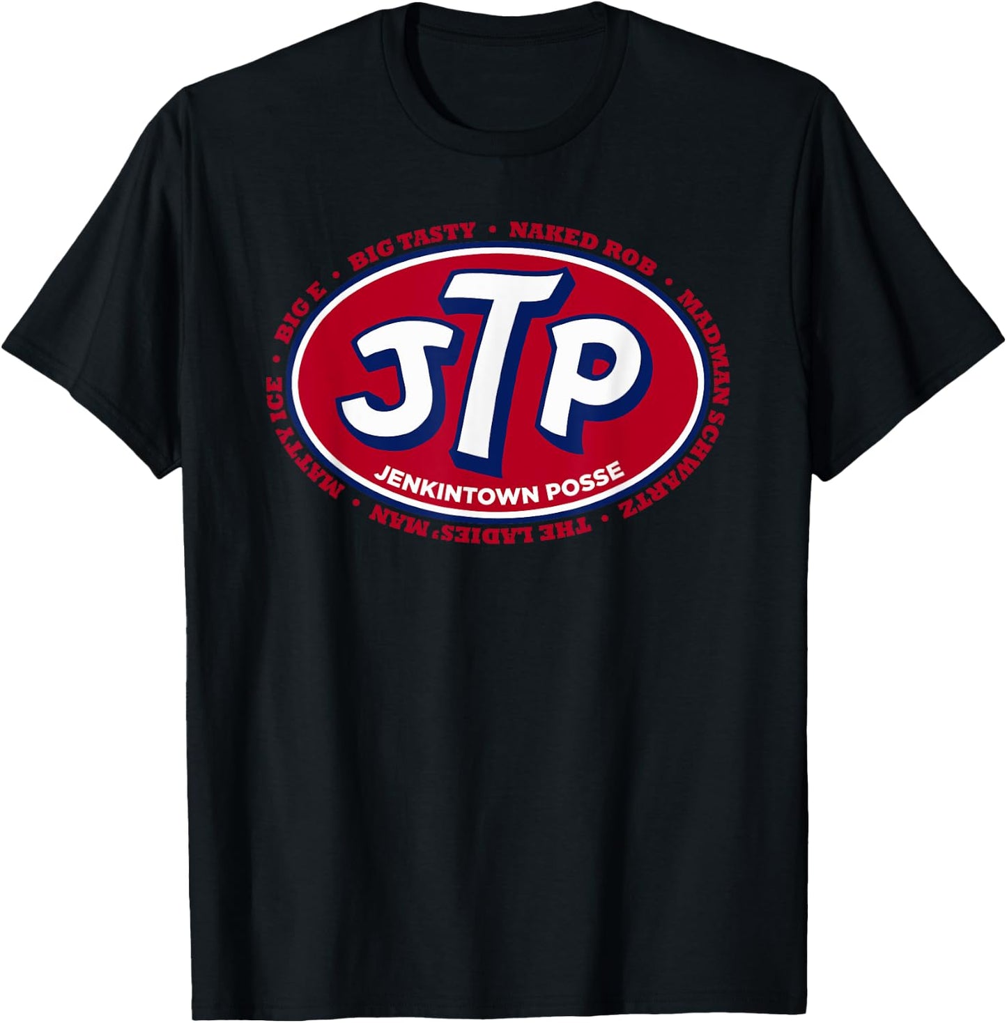 Vertigo Creative Products Men's Jenkintown Posse - Represent! Black Retro T-Shirt - T-Shirt | Black