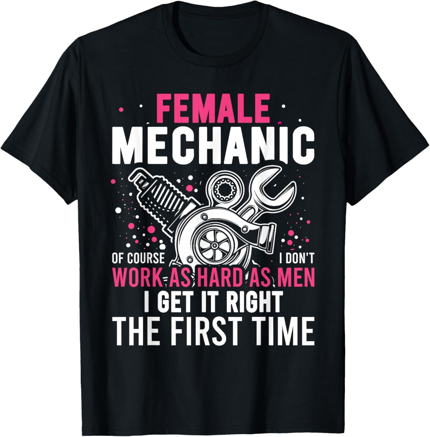 Female Diesel Mechanic Female Mechanic T-Shirt - T-Shirt | Black