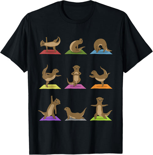 Otter Yoga Funny Otter In Yoga Poses Sports