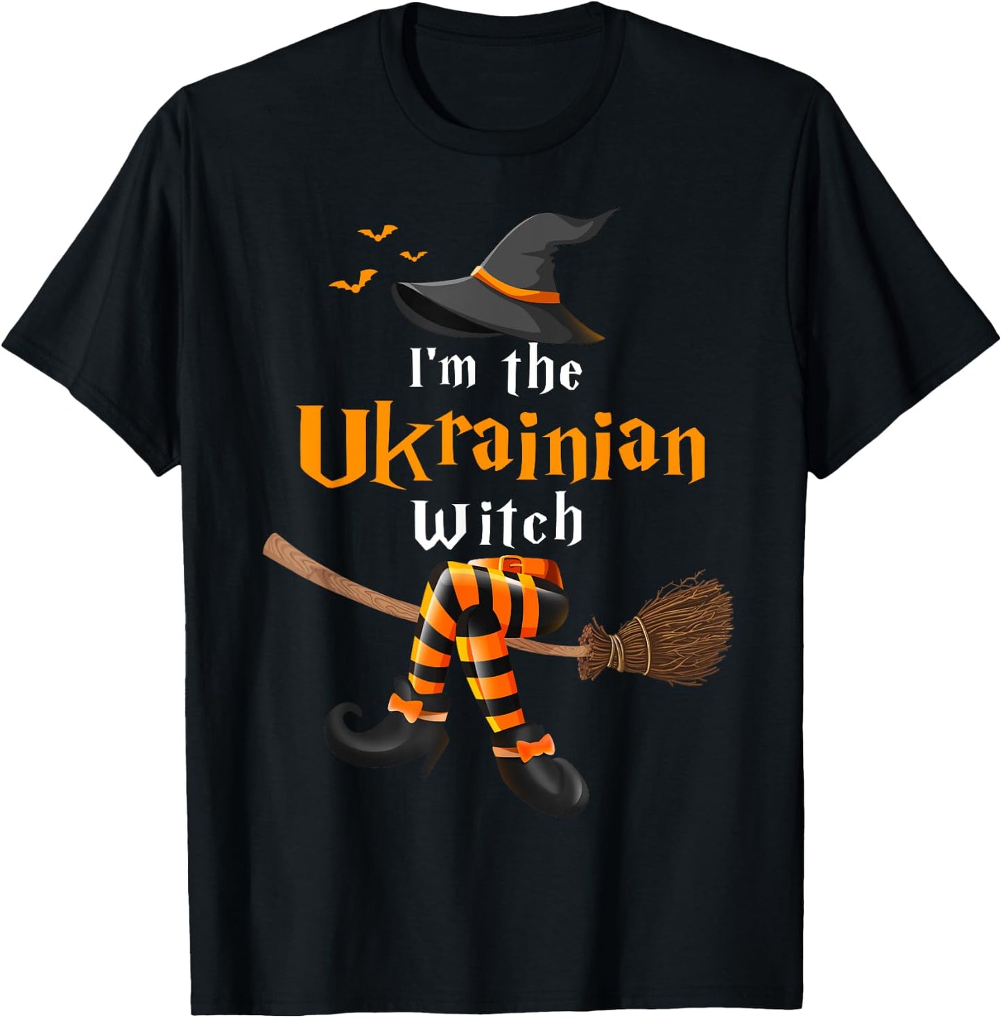I'm The Ukrainian Witch Halloween Costume Witches T-Shirt - T-Shirt | Black