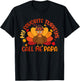My Favorite Turkeys Calls Me Papa Matching Thanksgiving T-Shirt - T-Shirt | Black