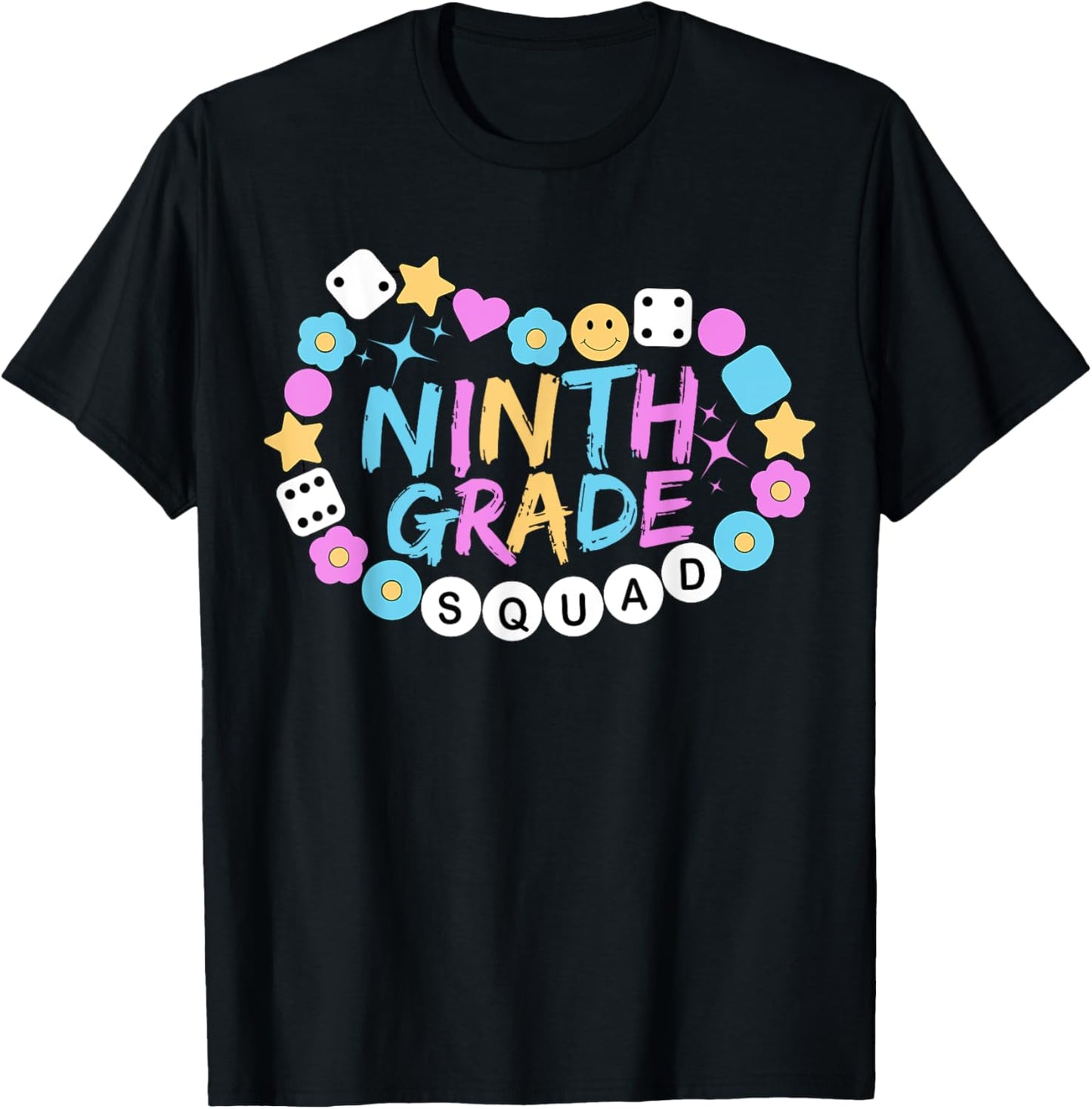 Girls 9th Grade Vibes Back to School Ninth Grade T-Shirt - T-Shirt | Black