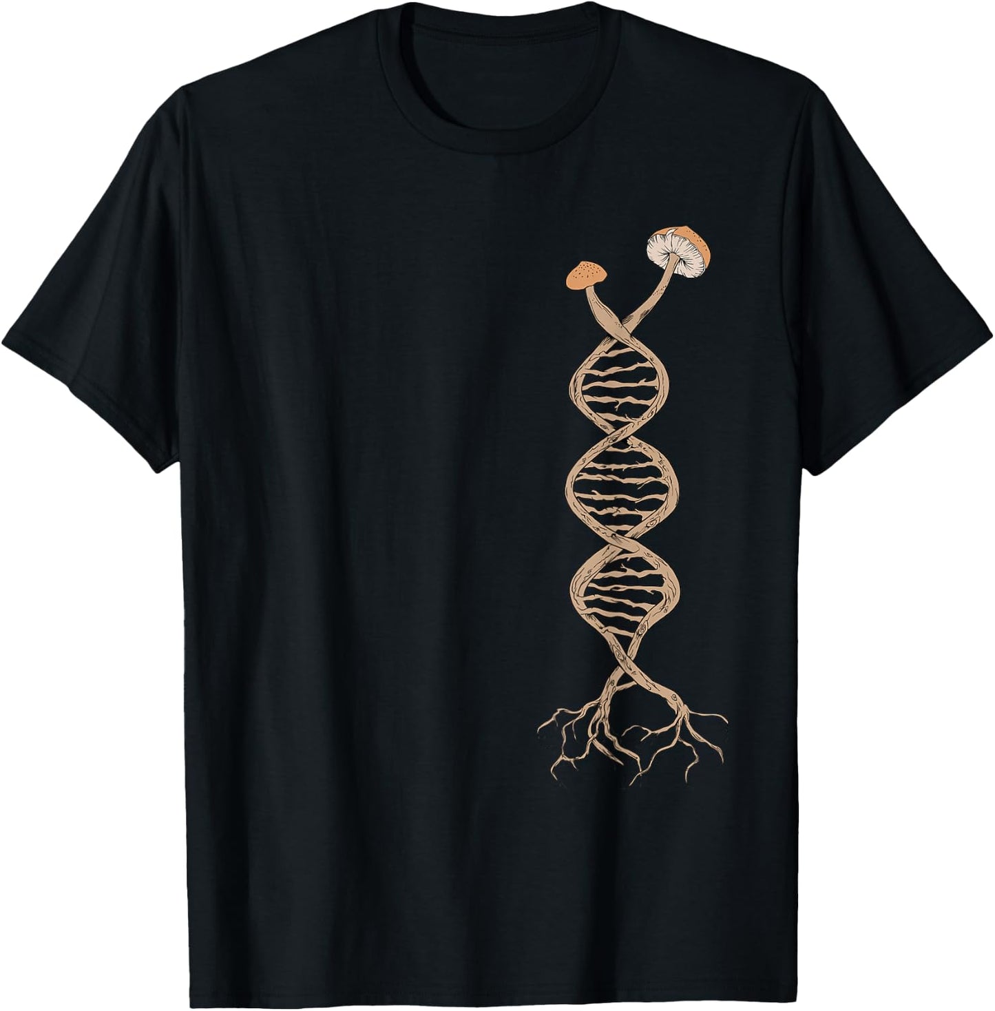 Pick Mushrooms is in my DNA | Shroom Mycology Fungi Foraging T-Shirt - T-Shirt | Black