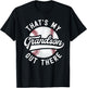 Baseball Grandpa Shirt Gift That's My Grandson Out There T-Shirt - T-Shirt | Black