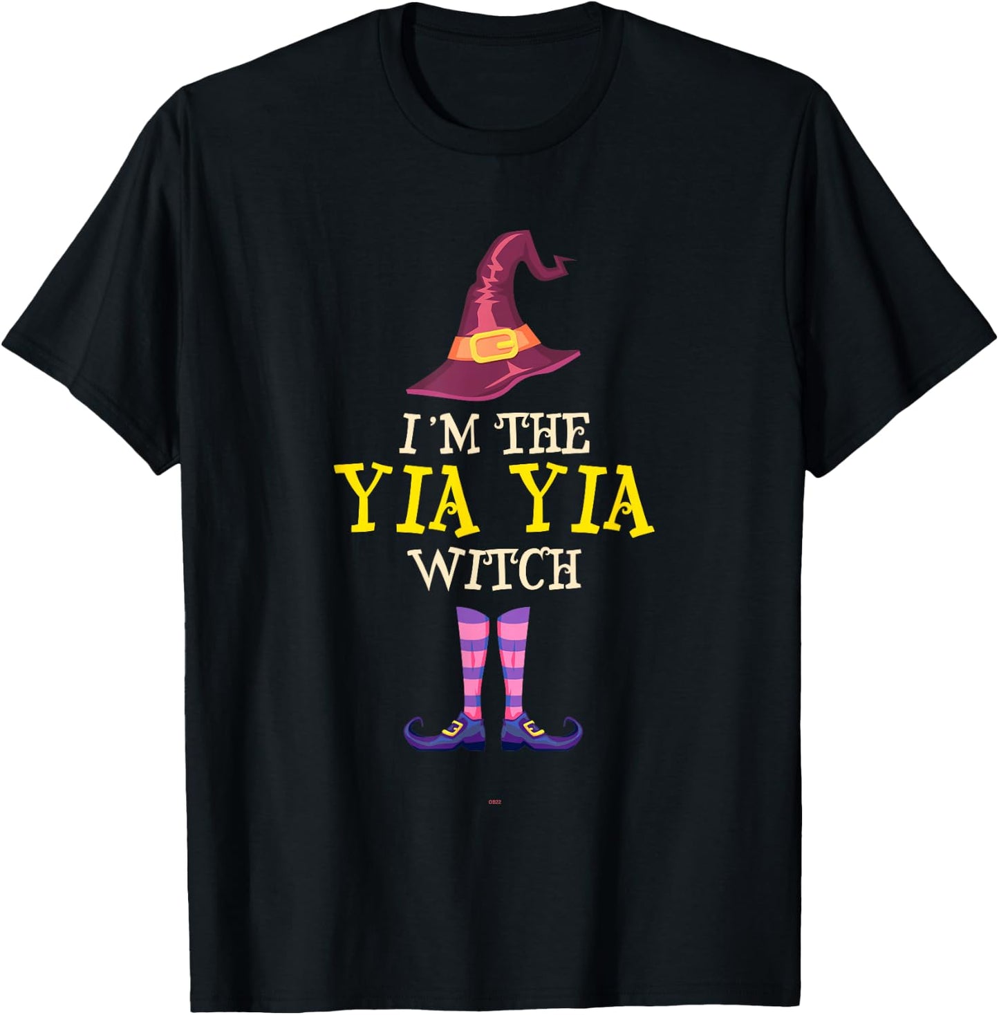 I'm The Yia-Yia Witch Costume Halloween Funny YiaYia T-Shirt - T-Shirt | Black