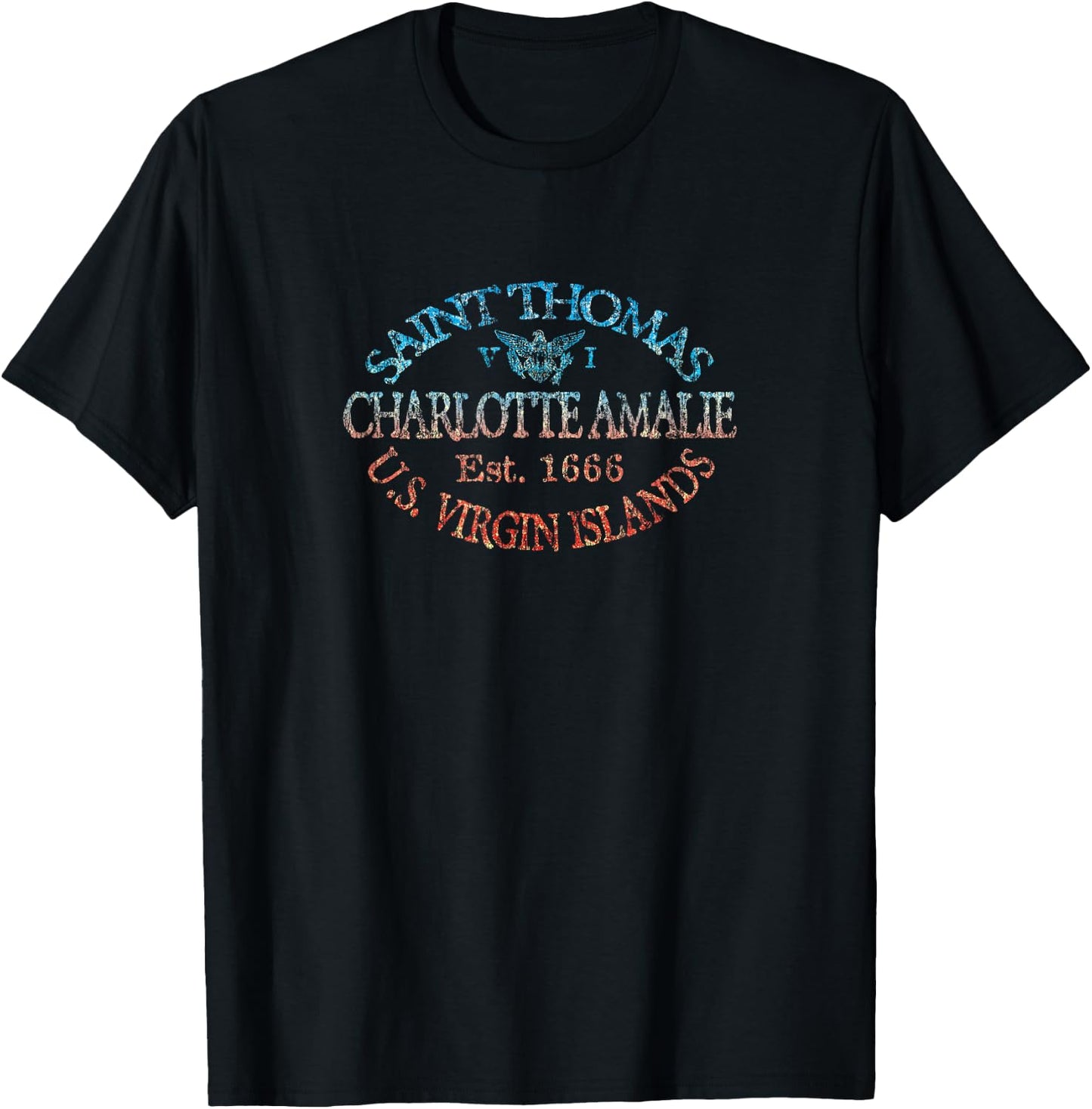 JCombs: Charlotte Amalie, St. Thomas, USVI T-Shirt - T-Shirt | Black