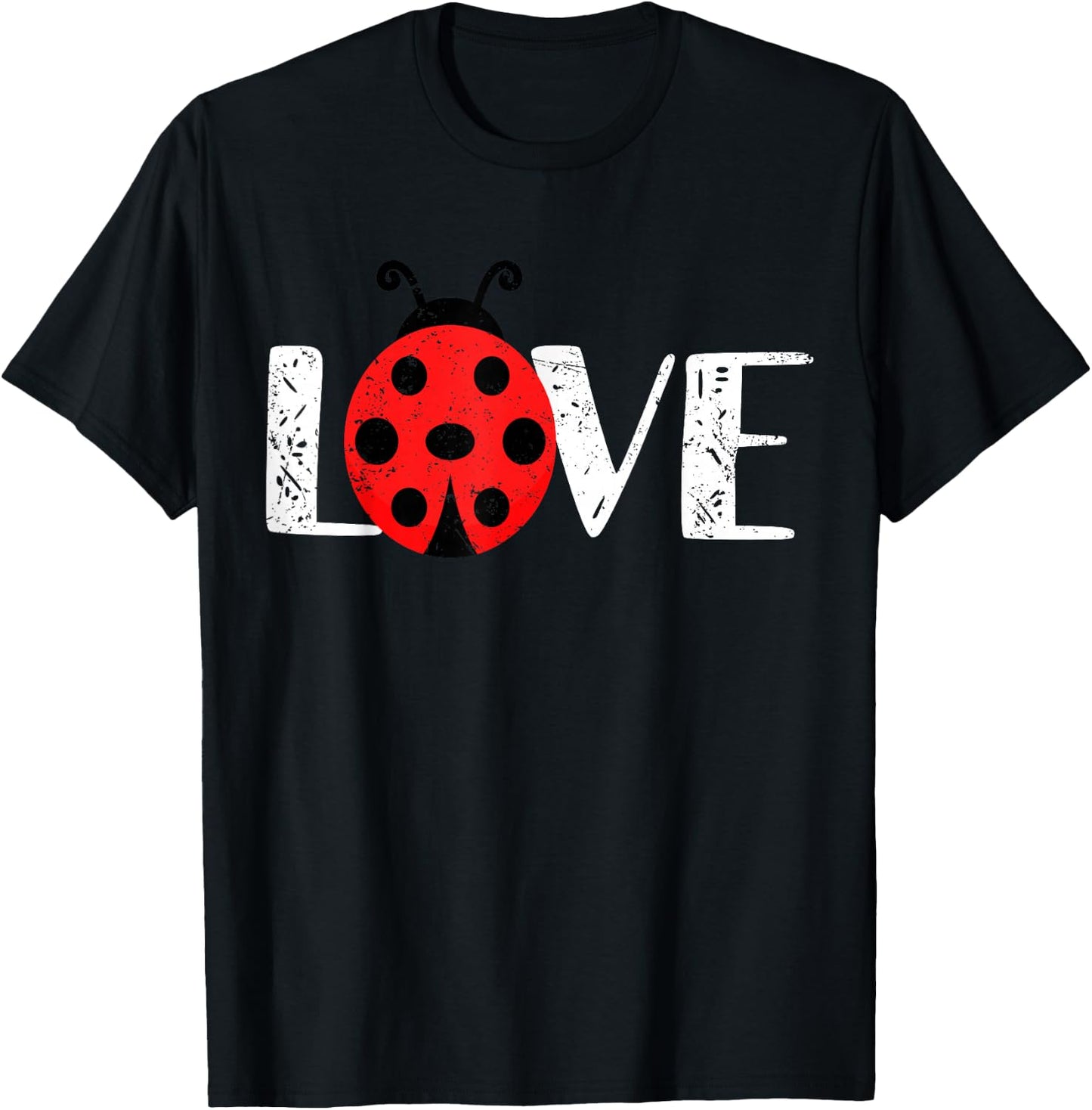 Love Ladybugs Cute Insect Sweetheart Girlfriend Gift T-Shirt - T-Shirt | Black