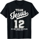 Jesus Baseball Team Jesus Christian Matthew 28:19 Verse T-Shirt - T-Shirt | Black