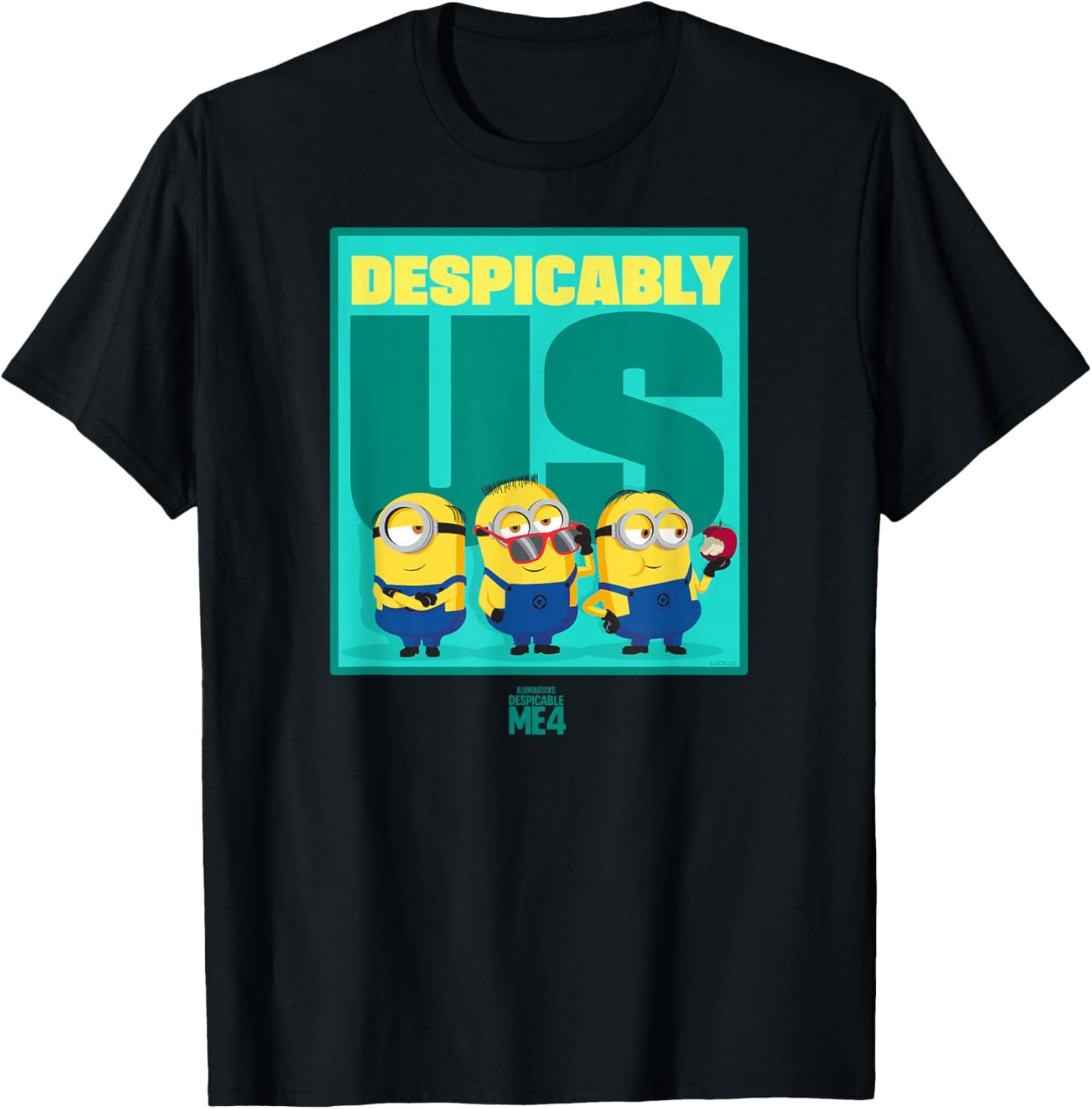 Minions Despicable Me 4 Despicably Us T-Shirt - T-Shirt | Black