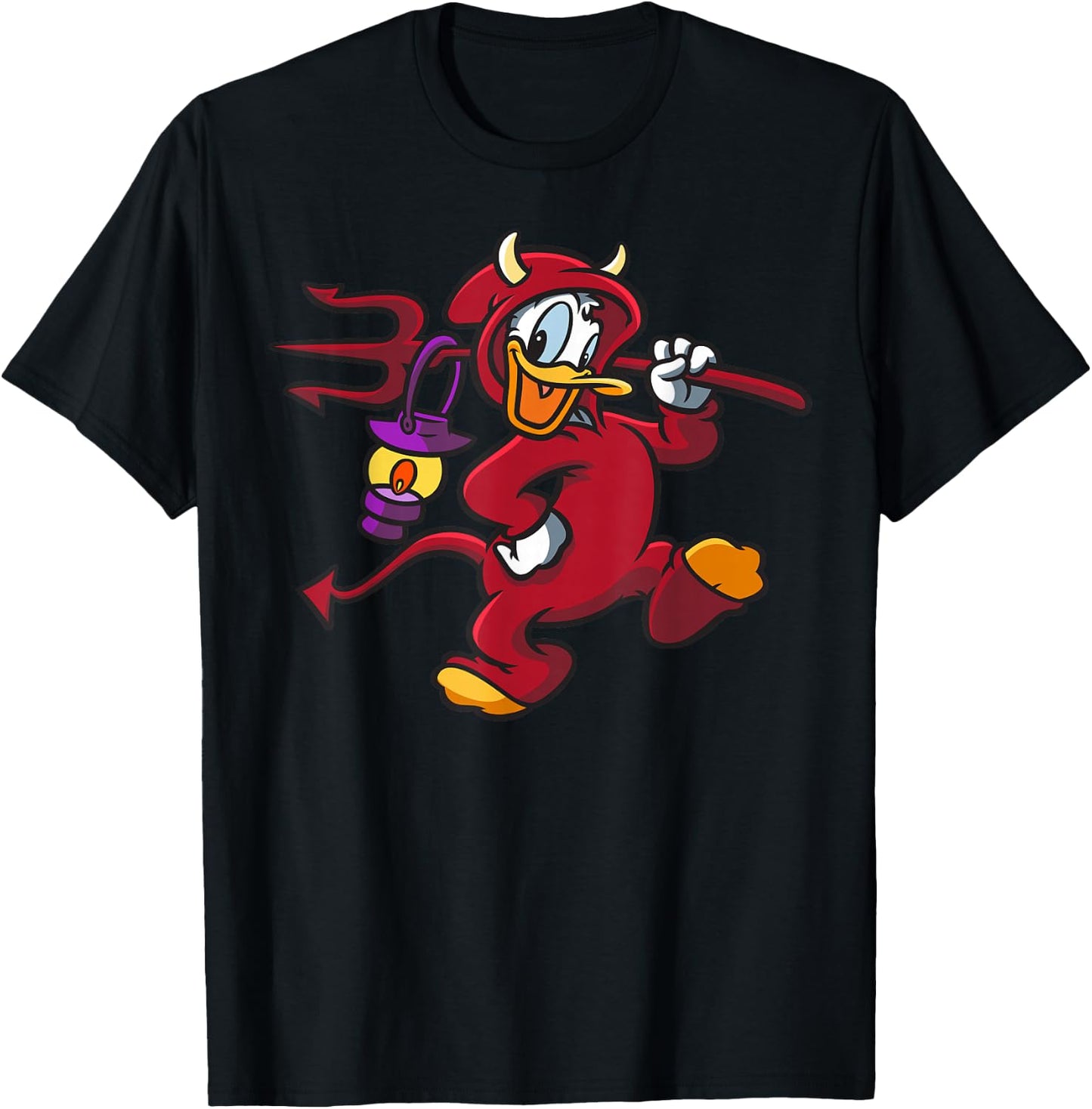 Donald Duck - HalloweenDonald Duck Devil Costume T-Shirt - T-Shirt | Black