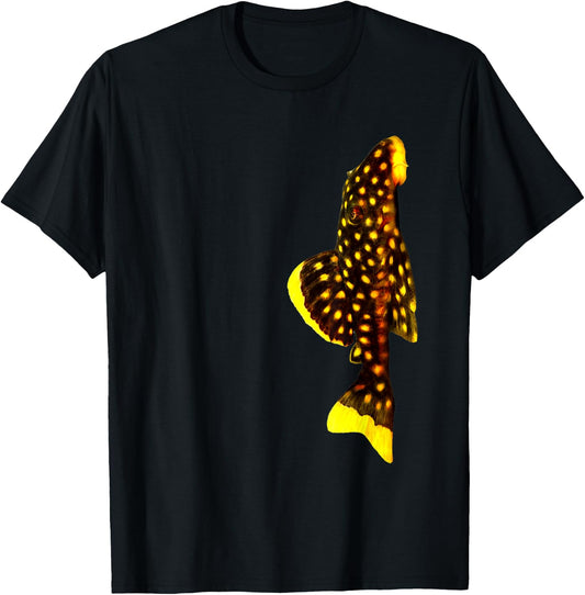 Pleco Plecostomus Algae Eater Aquarium Lovers Fish Tank T-Shirt - T-Shirt | Black