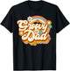 Retro Groovy Dad Family Birthday 60s 70s Hippie Costume T-Shirt - T-Shirt | Black