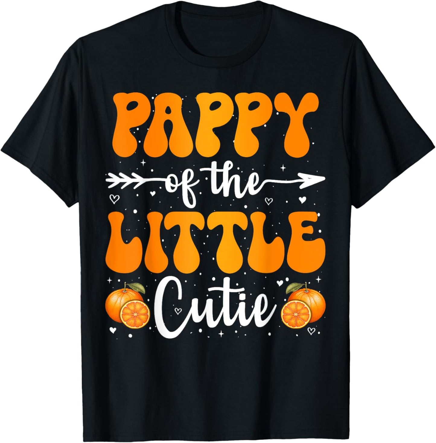 Pappy Of The Little Cutie Orange Clementine Birthday Party T-Shirt - T-Shirt | Black