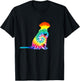 Tie Dye Dog Shirt Hippie Labrador Retro Puppy Gift T-Shirt - T-Shirt | Black