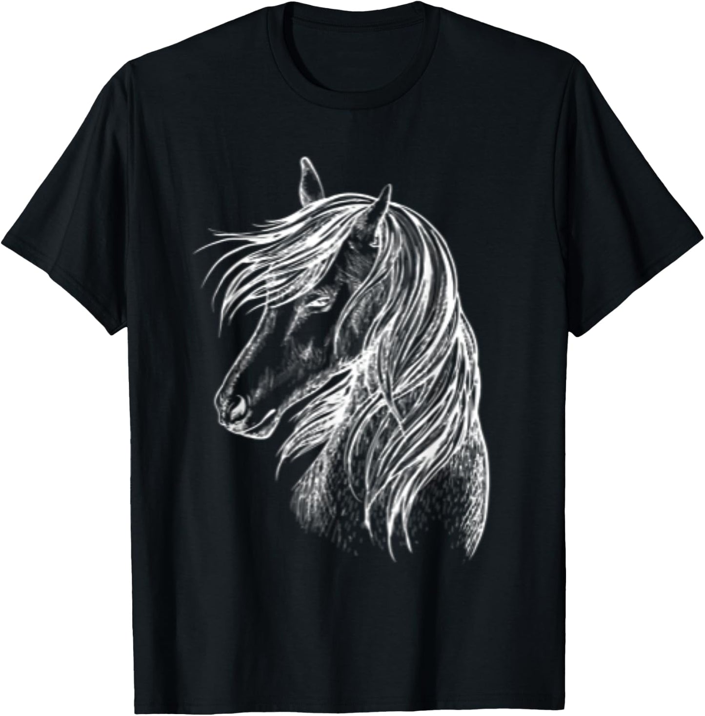 Girls horses love riding horse box great beauty T-Shirt - T-Shirt | Black