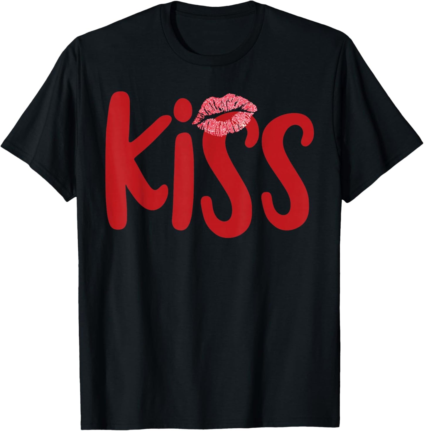 Kiss Marry Kill Girls Group Trio KISS Costume Red Kissy Lips T-Shirt - T-Shirt | Black