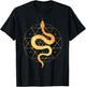Sacred Geometry Art Magic Sacred Snake Goth Occult T-Shirt - T-Shirt | Black