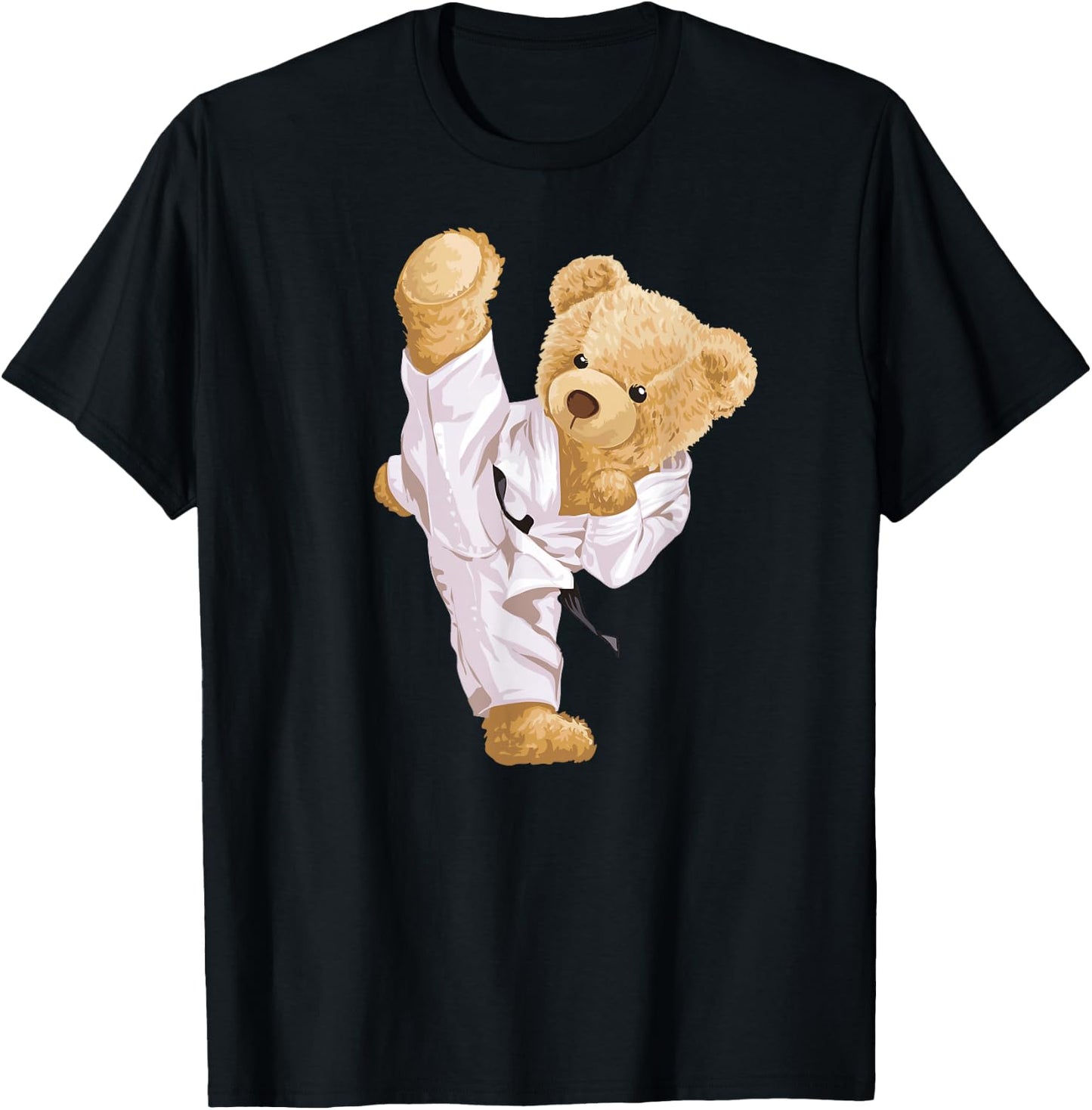 Teddy Karate Bear T-Shirt - T-Shirt | Black