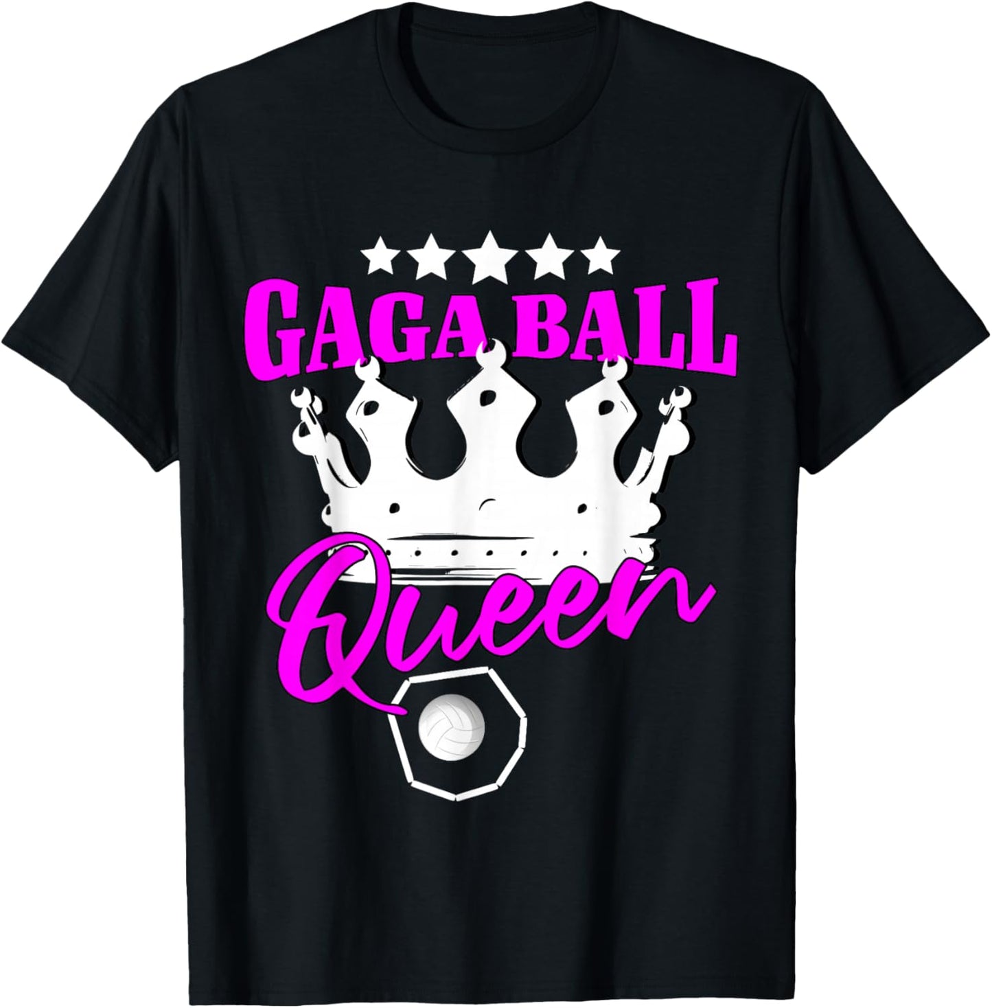 Gaga Ball Queen Gagaball Women Gaga Ball T-Shirt - T-Shirt | Black