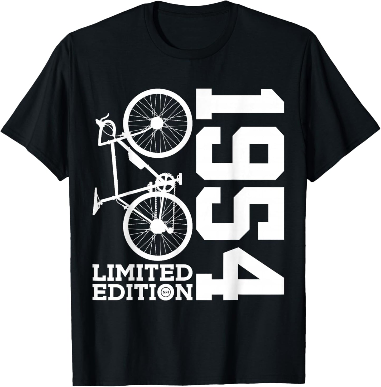 Cyclist 1954 Bike 72nd Birthday Racing Bike T-Shirt - T-Shirt | Black